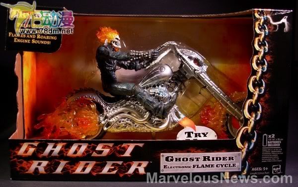 恶灵骑士 火焰摩托 Ghost Rider Electronic Flame Cycle 6 6寸恶灵骑士火焰摩托