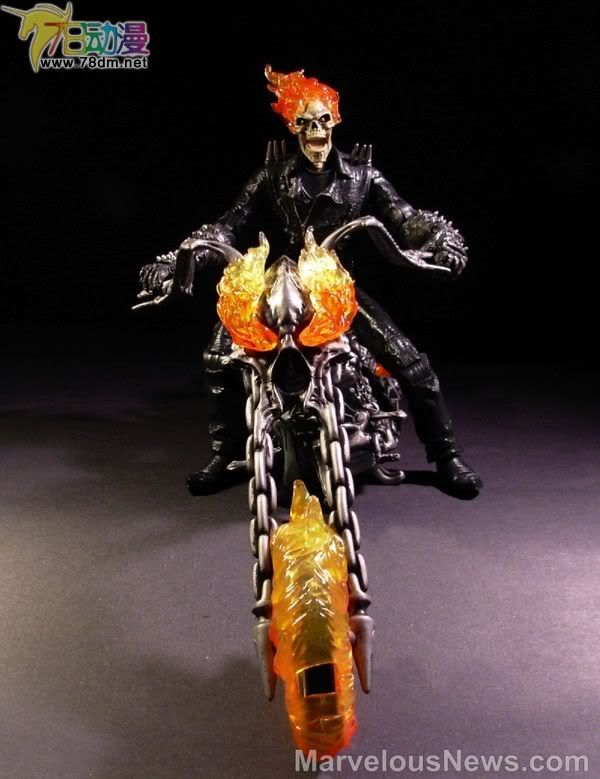 恶灵骑士 火焰摩托 Ultimate Ghost Rider & Flame Cycle 12 12寸终极恶灵骑士火焰摩托