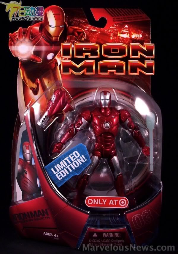 Iron Man (Movie) Wave 1 钢铁侠电影版第1代 钢铁侠 红色概念装甲限定版