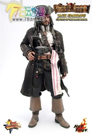 HOT TOYS 美系玩具专区 加勒比海盗3 12寸杰克斯派瑞