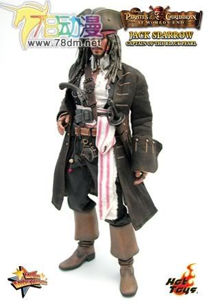 HOT TOYS 美系玩具专区 加勒比海盗3 12寸杰克斯派瑞