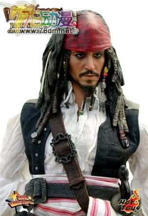 HOT TOYS 美系玩具专区 加勒比海盗3 12寸杰克斯派瑞
