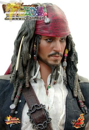 HOT TOYS 美系玩具专区 加勒比海盗3 12寸杰克斯派瑞