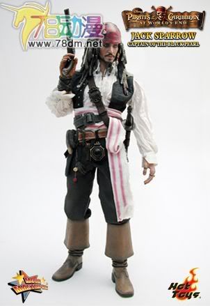 HOT TOYS 美系玩具专区 加勒比海盗3 12寸杰克斯派瑞