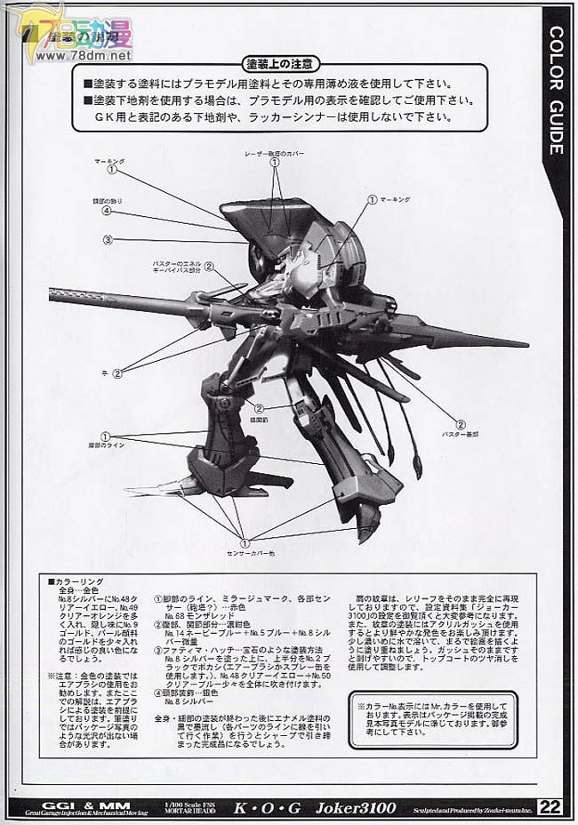 WAVE拼装模型 FSS 五星物语 黄金骑士命运