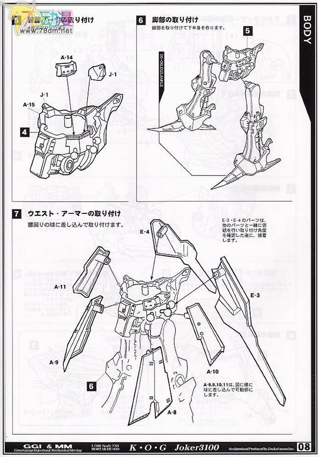 WAVE拼装模型 FSS 五星物语 黄金骑士命运
