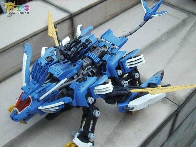 寿屋拼装模型 索斯机械兽 蓝色 超重剑长牙狮 AB炮式样