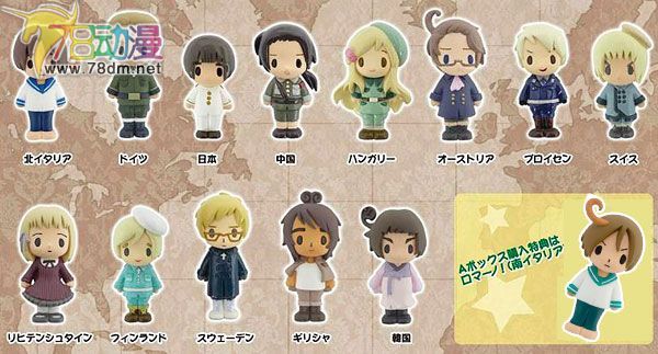 美少女PVC专区 movic 模型玩具 黑塔利亚盒蛋