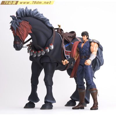 美少女PVC专区 海洋堂模型玩具 健次郎＆黒王号200X