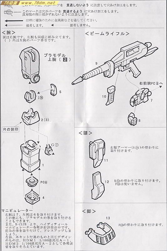GK手办 B-CLUB 高达机体改件 MG Gundam Ver.1.5 Proto Gundam Custom Parts
