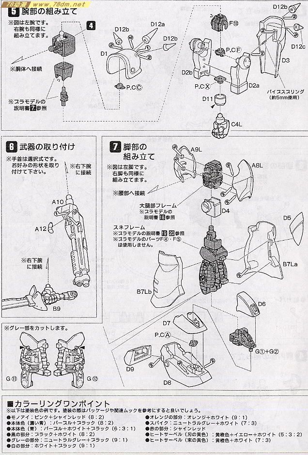 GK手办 B-CLUB 高达机体改件 Efreet Custom Conversion Parts for MG Gouf