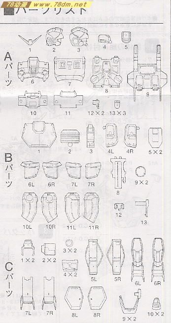 GK手办 B-CLUB 高达机体改件 Blue Destiny Conversion Parts for MG RX-79(G) Gundam