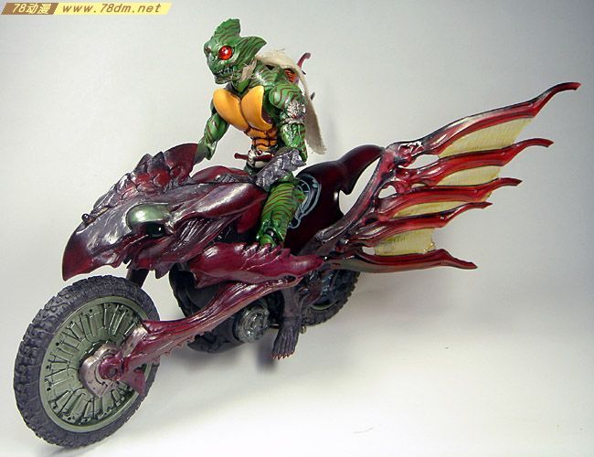 78动漫模型玩具网 假面骑士专区假面骑士 S.I.C. VOL.21 假面骑士亚马逊与摩托车