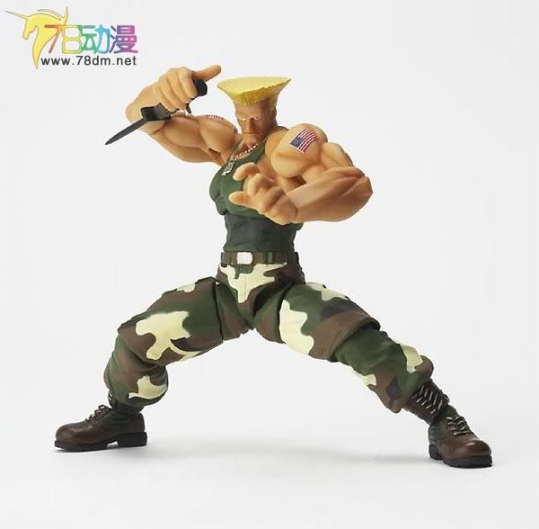 海洋堂 新品 revoltech sfo guile