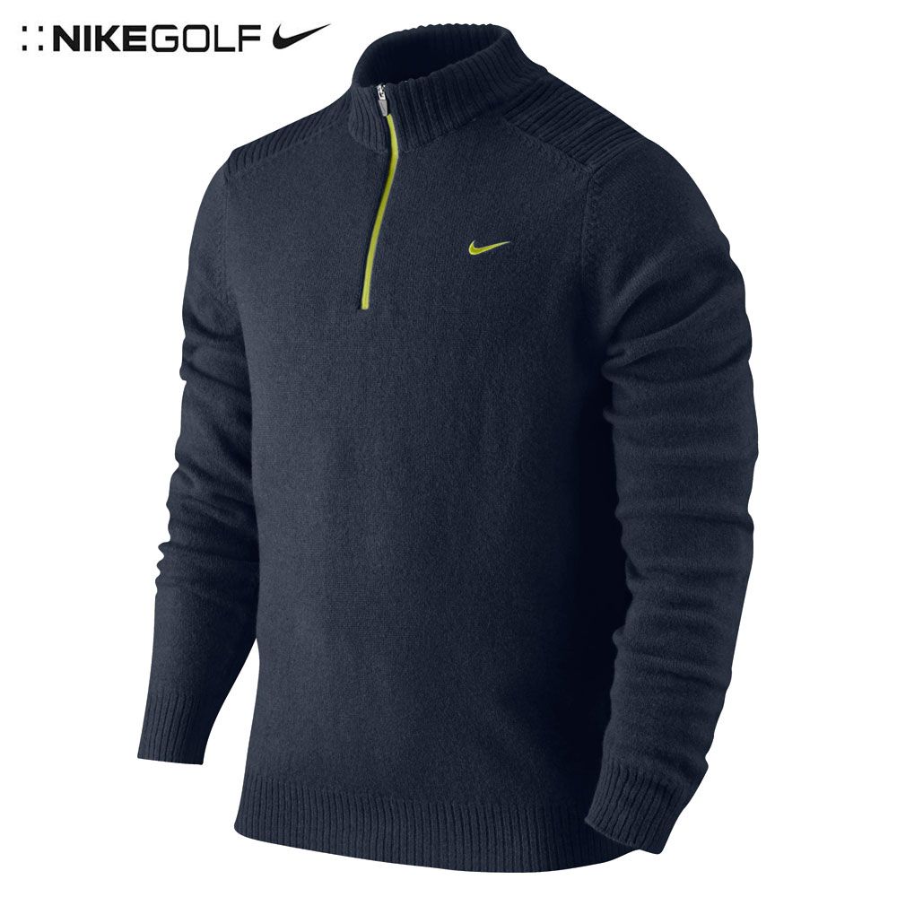 2013 Nike 1 2 Zip Lambswoool Golf Jumper Mens Sweater