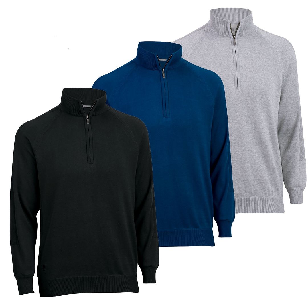 2013 Ashworth Performance Half-Zip Wind Pullover Fully Lined Golf ...