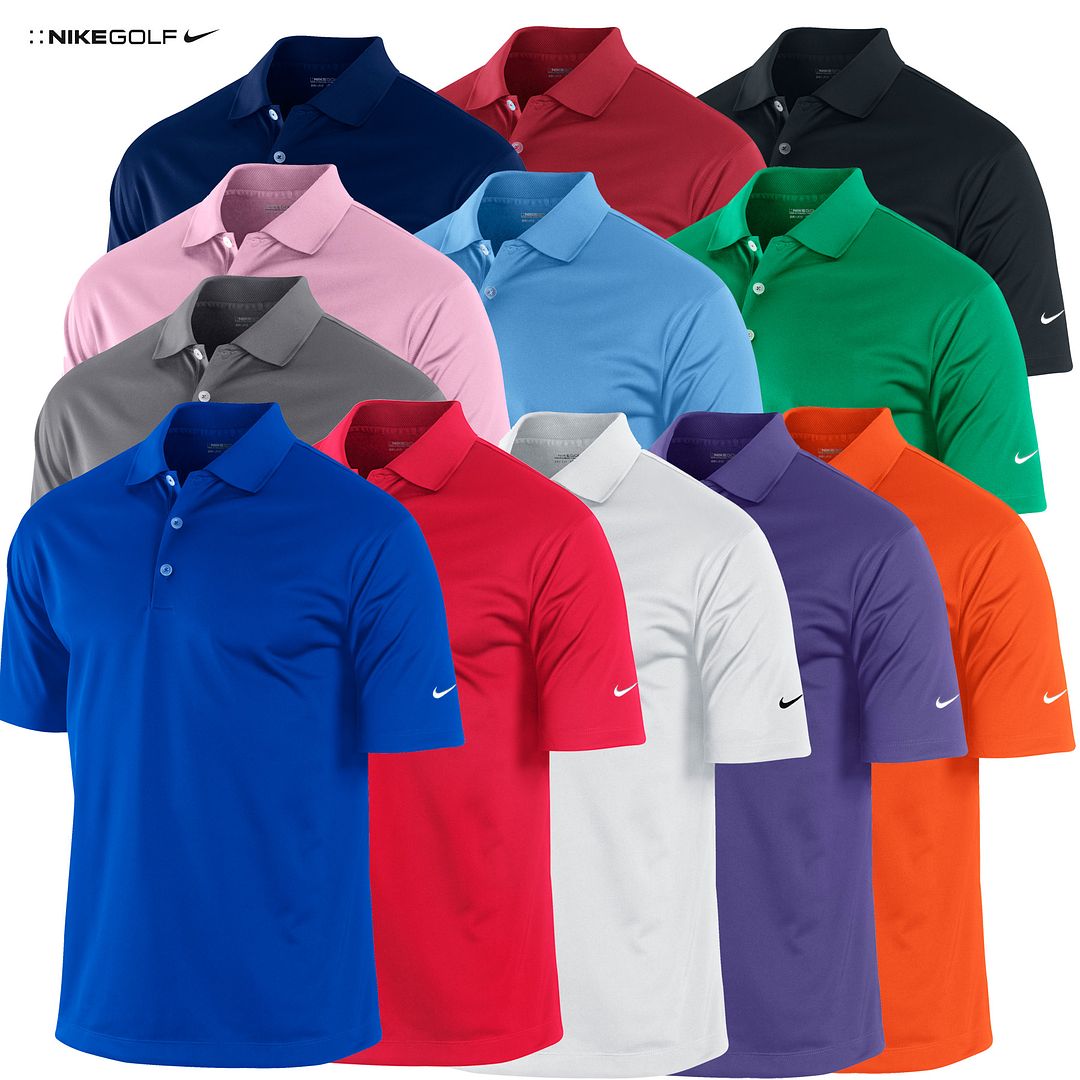 2012 Nike UV Stretch Tech Solid Golf Polo Shirt Logo Sleeve New Out