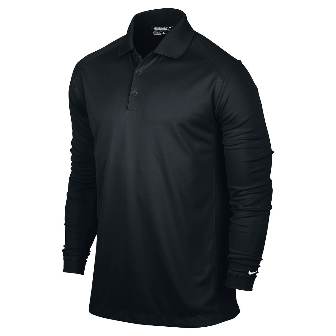Nike Golf 2015 Victory Polo Dri-Fit Mens Long Sleeve Golf Polo Shirt | eBay
