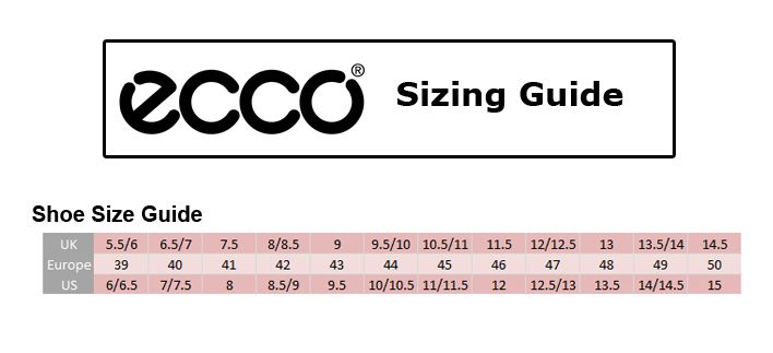 Ecco Women's Shoe Size Chart