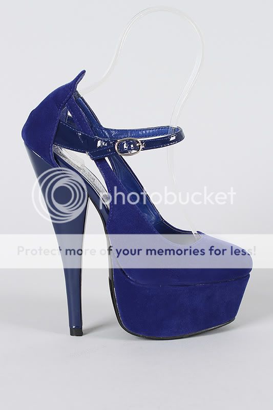 Adena Blue Mary Jane Pump  