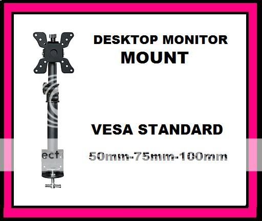 high quality adjustable desktop monitor mount hardware included